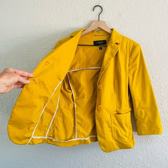 Weekend MaxMara Yellow Blazer Jacket - Picture 2 of 13
